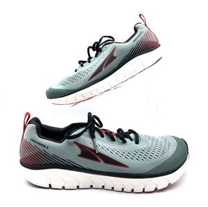 Altra Provision 5 Light Grey Red Road-Running Sneakers Men’s Size 9.5